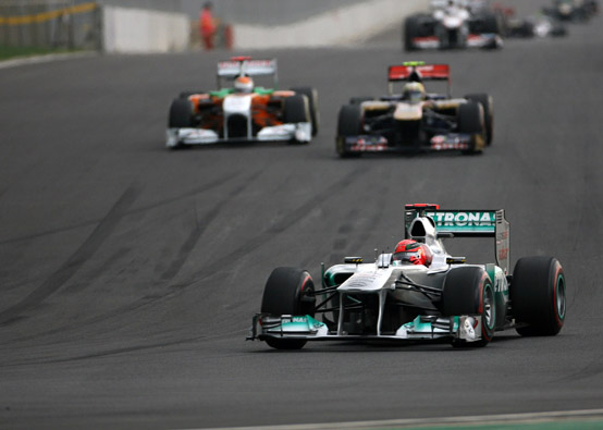 Schumacher è il migliore nella classifica dei sorpassi eseguiti nel primo giro di gara