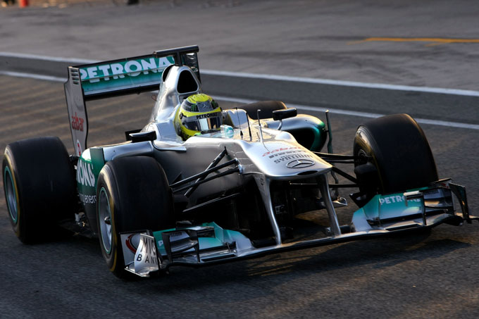 Test a Jerez, terza giornata: Rosberg al comando in mattinata