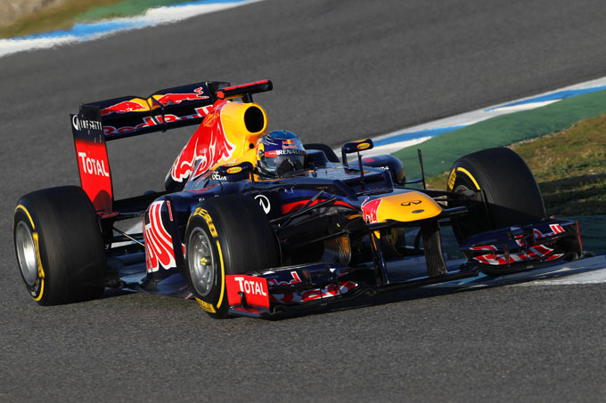 Vettel: “Una prima giornata promettente con la nuova Red Bull RB8”