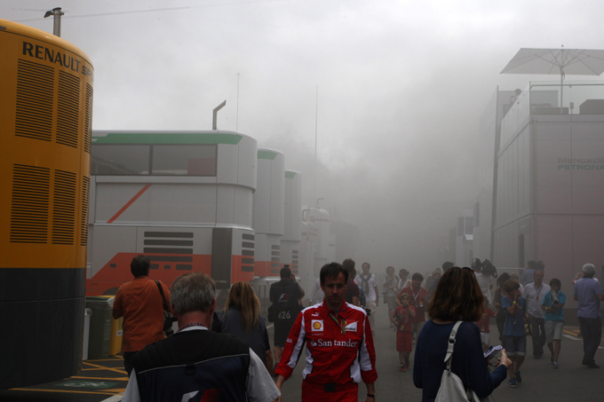 Incendio Williams - GP Spagna 2012