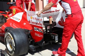 Test aerodinamici della Ferrari in Spagna