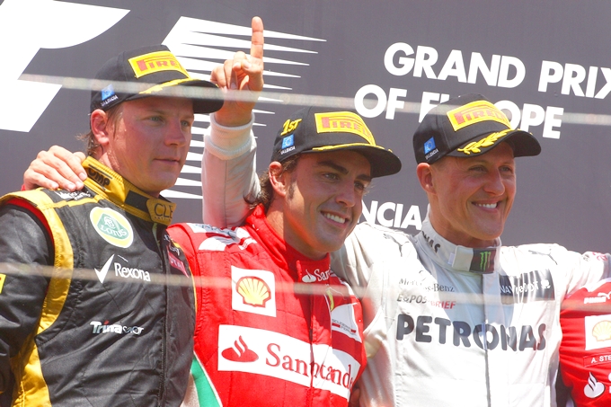 Schumacher: “Non mi ero accorto di essere terzo”