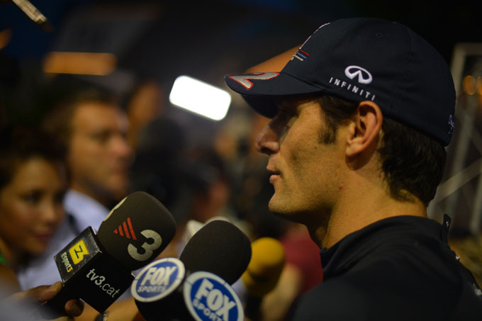 Webber: “La Red Bull può lottare per la pole a Singapore”
