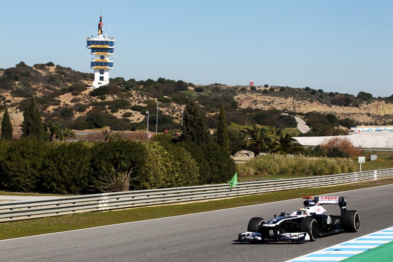 Test F1 a Jerez – Williams rallentata da guai alla frizione