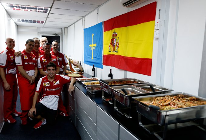 Ferrari: una cena Asturiana per Fernando Alonso