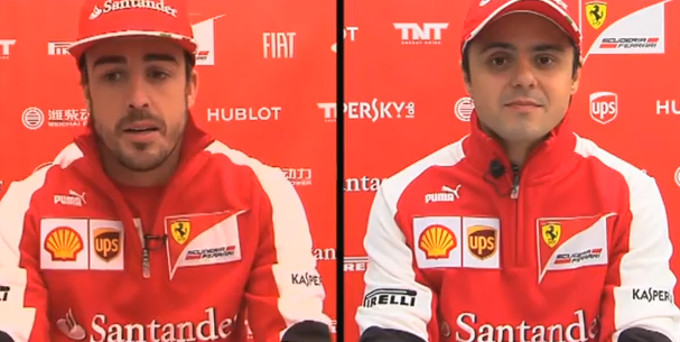 Ferrari: intervista doppia ad Alonso e Massa