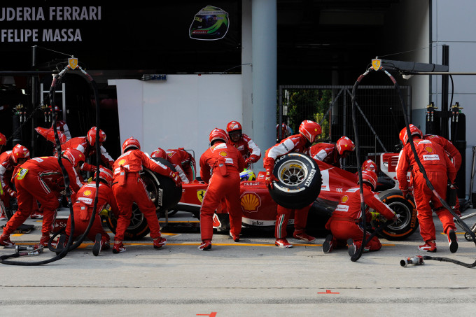 Ferrari: “Quattro soste in gara per le gomme non sono una novità”