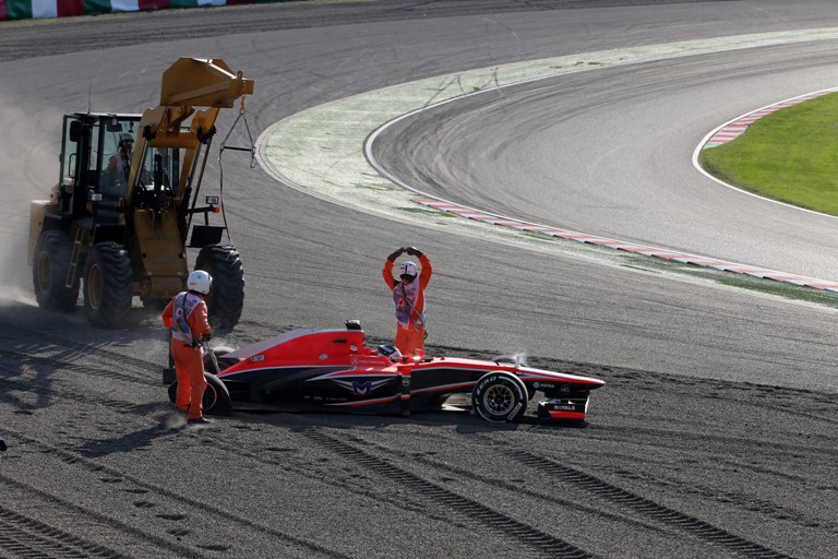 Marussia, Bianchi: “Ero fiducioso ma il contatto con Van der Garde mi ha messo ko”