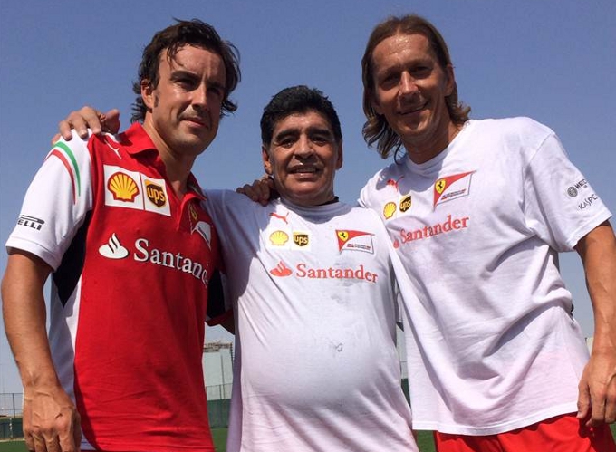 Alonso: allenamento speciale con Diego Armando Maradona