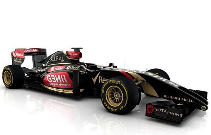 Lotus in pista a Jerez con la vettura 2014