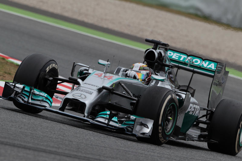 Test F1 Barcellona, giorno 1: Hamilton al mattino ancora il più veloce