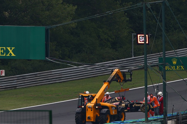 Lotus, Grosjean: “Ho sbagliato scaldando le gomme”