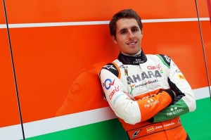 Daniel Juncadella in Monza in free practice 1 with Force India