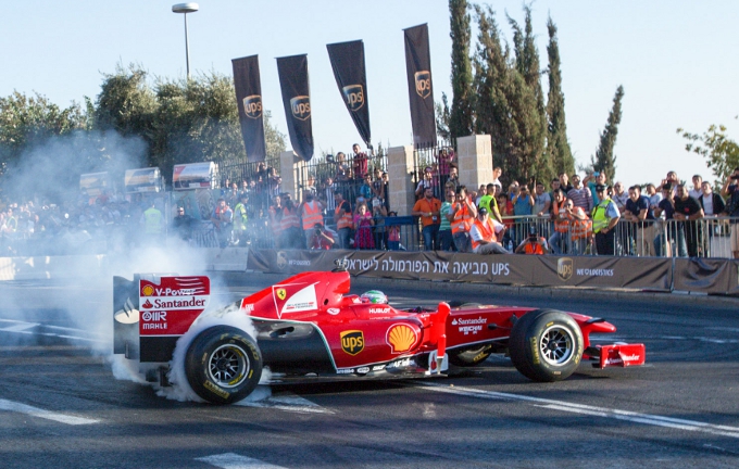 La Scuderia Ferrari a Gerusalemme