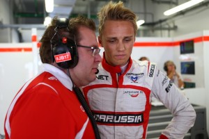 Marussia, Chilton fermato da un problema all’anteriore sinistra