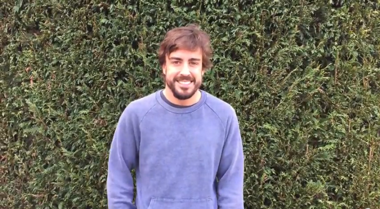 Alonso ringrazia con un video