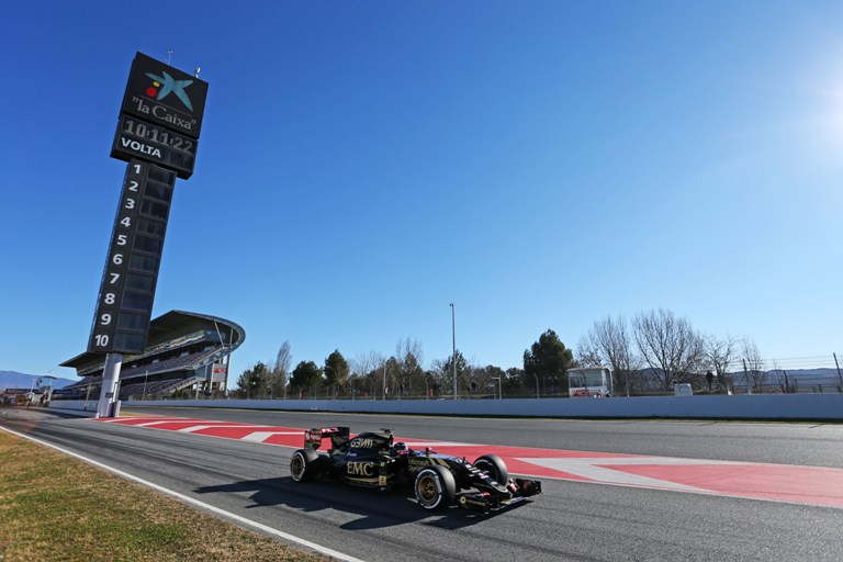 Test F1 Barcellona, giorno 4:  Grosjean chiude al vertice