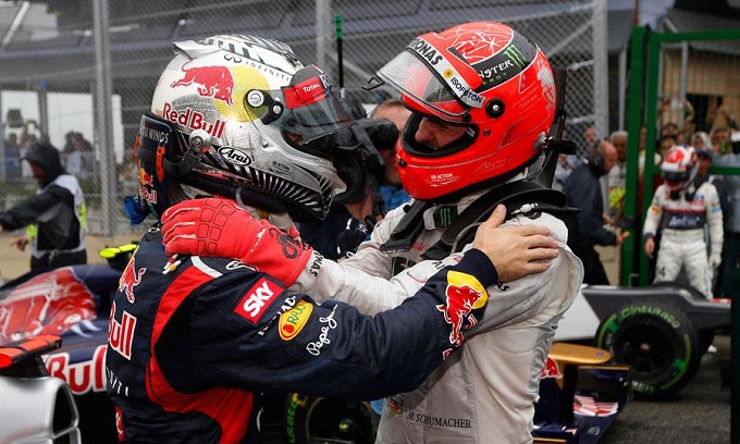 Vettel, omaggio a Schumacher: “In mente le vittorie di Michael con la Ferrari”