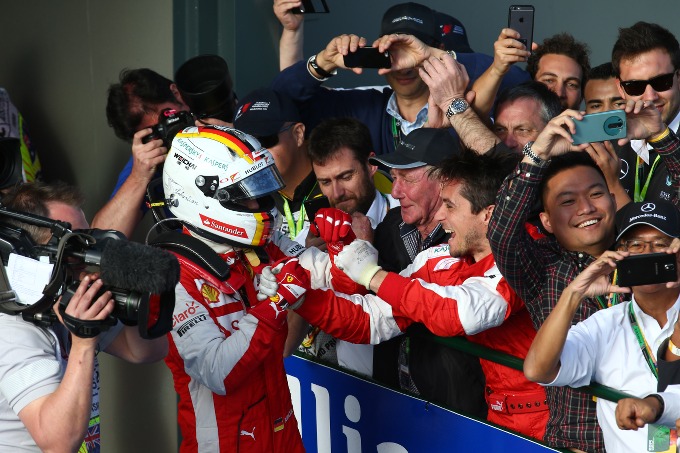 Vettel: “Il primo podio con la Ferrari un’emozione bellissima”