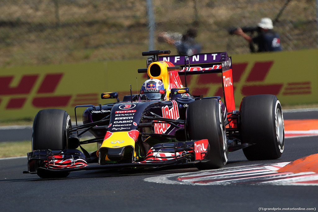 Red Bull, qualifica positiva per Ricciardo all’Hungaroring. Delusione Kvyat