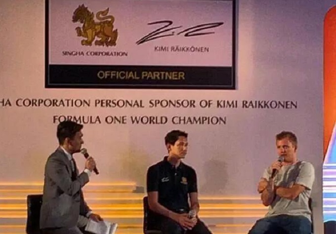 Una birra tailandese è il nuovo sponsor di Kimi Raikkonen