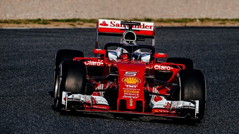 Anche Vettel in pista al Montmelo con l’halo