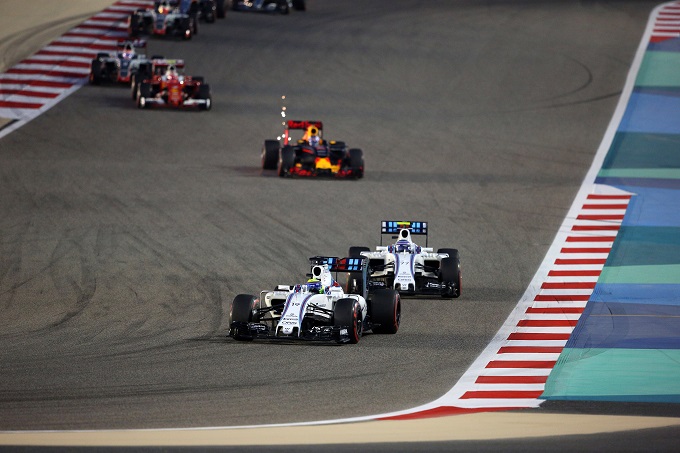 Gambero Williams in Bahrain, Massa (8°) precede Bottas