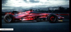 Alfa Romeo in F1: un interessante rendering futuristico