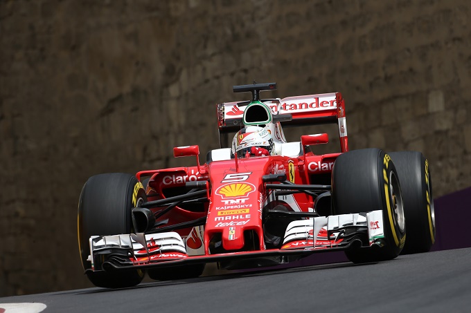 Ferrari, GP Europa FP2: Vettel 8°, Raikkonen 13°