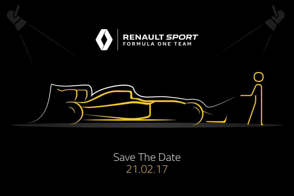 Renault svelerà la propria vettura 2017 il 21 Febbraio
