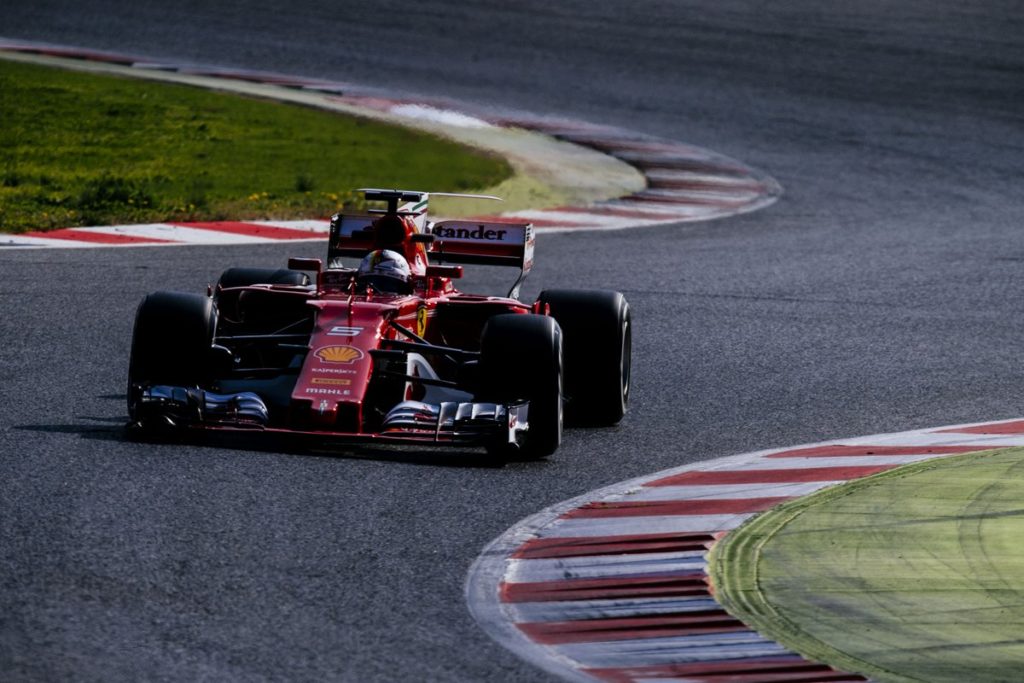 Test F1 Barcellona 2017, Giorno 1: Sebastian Vettel comanda sul gruppo al mattino