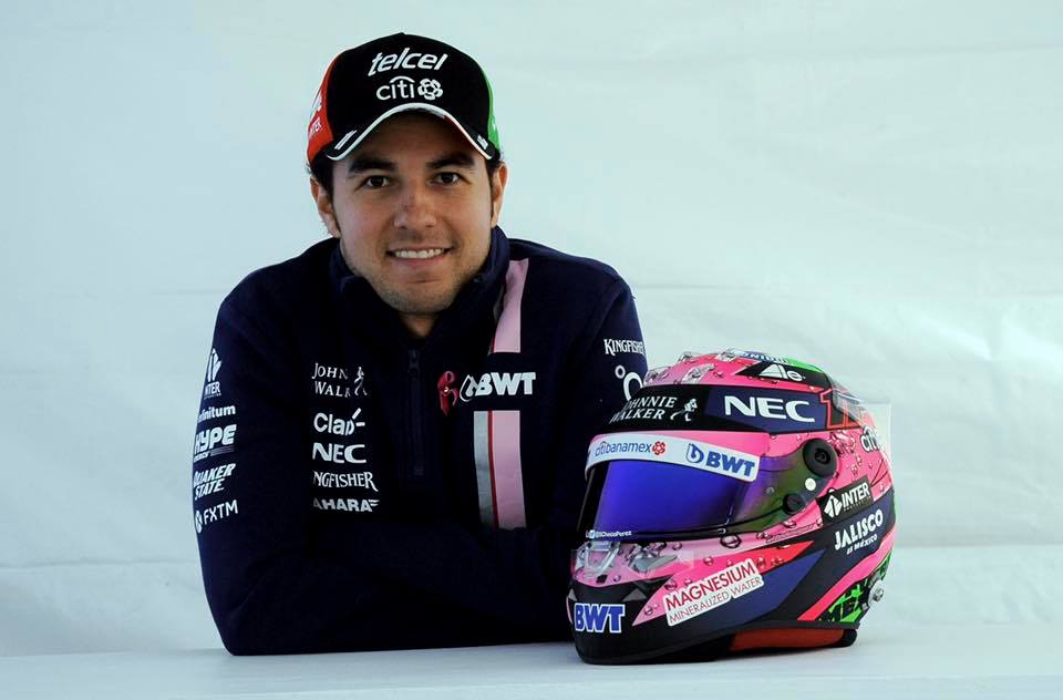 F1 | Perez, presentato il casco dedicato alle vittime del terremoto in Messico