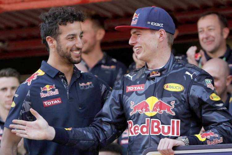 Formula 1 | Ricciardo loda il lavoro di Verstappen: “Stagione brillante”