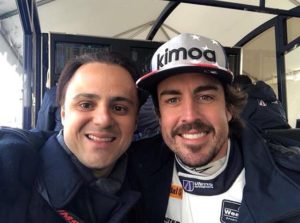 IMSA | Felipe Massa in visita a Daytona: chiacchiere e sorrisi con Alonso e Stroll [FOTO]
