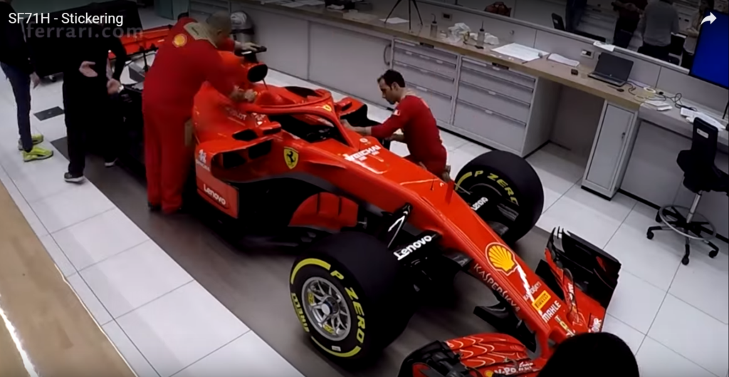 F1 | Scuderia Ferrari SF71H: stickering [VIDEO]