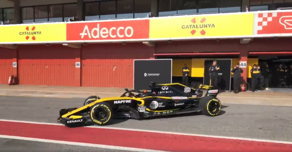 Formula 1 | Sainz e Hulkenberg in pista a Barcellona con la RS18 per una sessione di filming day [VIDEO]