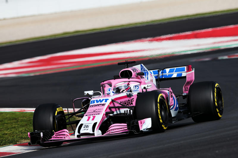 Test F1 2018 | Force India, Perez: “Bello ritornare in pista, peccato per il tempo”