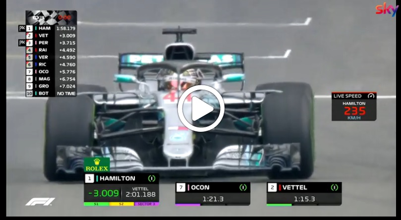 F1 | GP Belgio, Hamilton si impone sotto la pioggia di Spa: gli highlights della qualifica [VIDEO]