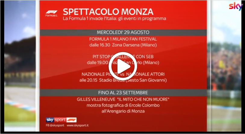 F1 | Il Circus invade l’Italia: tutti gli appuntamenti del prossimo Gran Premio a Monza [VIDEO]