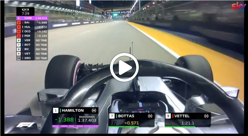 F1 | GP Singapore, Hamilton da record a Marina Bay: gli highlights della qualifica [VIDEO]