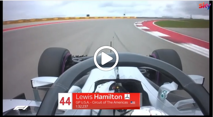 F1 | GP USA, Hamilton superstar al Circuit of the Americas: il giro della pole [VIDEO]