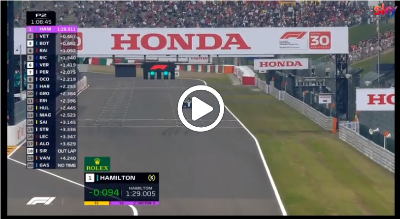 F1 | GP Giappone, Hamilton dominatore assoluto delle prime libere a Suzuka: gli highlights delle sessioni [VIDEO]