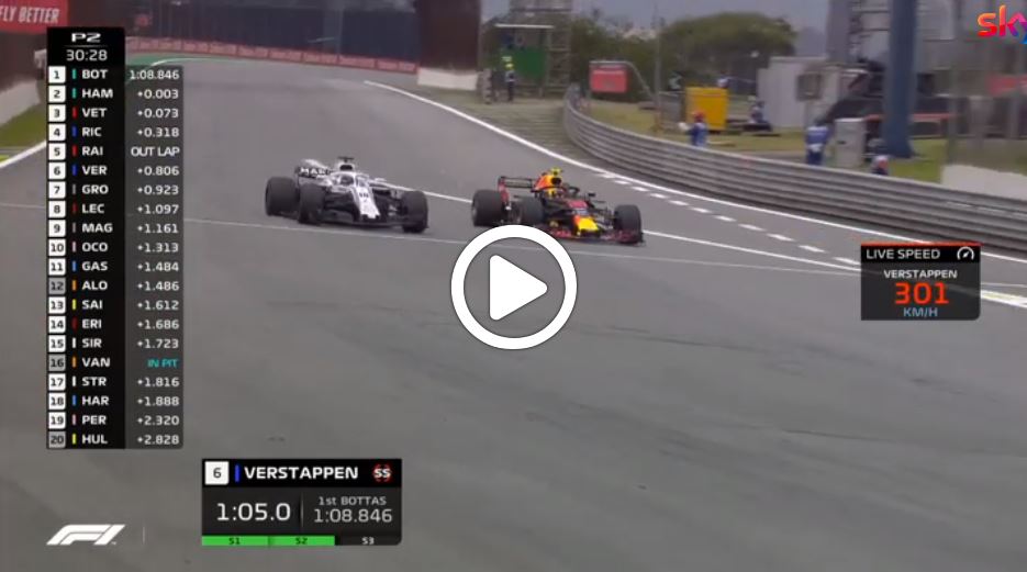 F1 | Brividi per Verstappen, rischio contatto con Stroll nel FP2 [VIDEO]