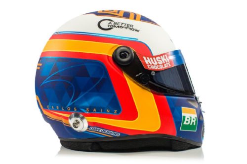 F1 | McLaren, Carlos Sainz svela il disegno del casco che utilizzerà nel 2019 [FOTO]
