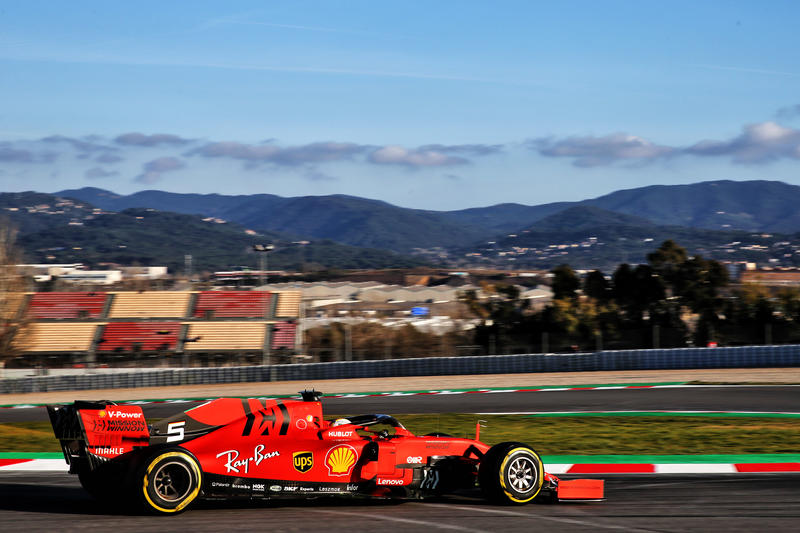 Test F1 Barcellona 2019: Vettel chiude al comando la prima giornata