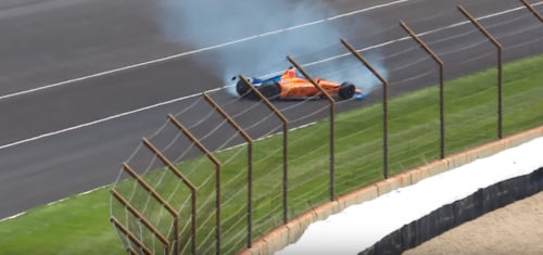Indy500 | Alonso, brutto incidente per lo spagnolo nelle libere della 500 Miglia [VIDEO]