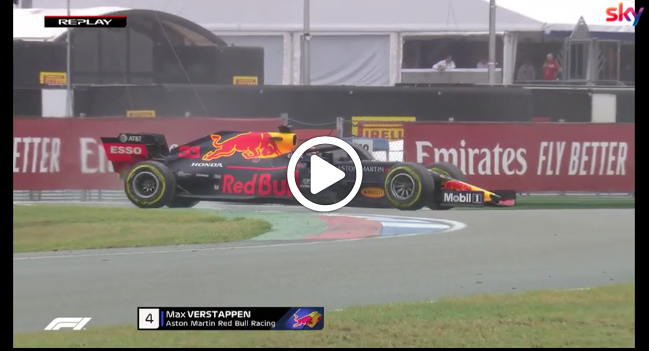 Formula 1 | GP Germania, brivido Verstappen: il testacoda all’interno del Motodrom [VIDEO]