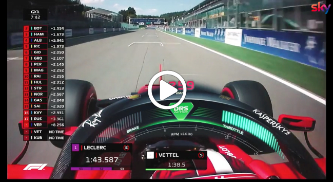 Formula 1 | GP Belgio, gli highlights delle qualifiche [VIDEO]