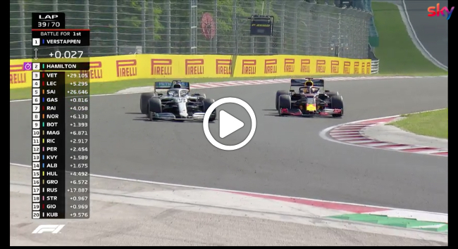 F1 | GP Ungheria, Hamilton vs Verstappen: il tentativo in curva 4 [VIDEO]