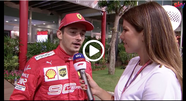 F1 | GP Singapore, Leclerc sulla gara: “Vettel si merita la vittoria” [VIDEO]
